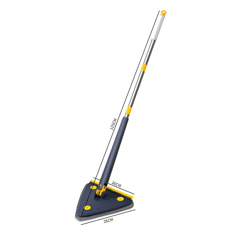 Mop de limpeza ajustável Triângulo Mop Swivel 360°