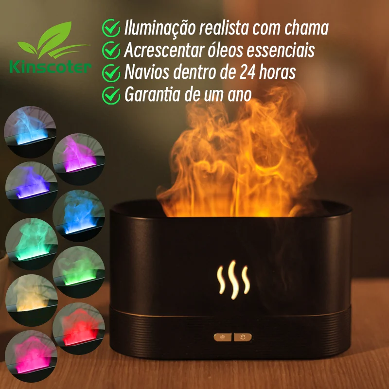 Umidificador de Ar Ultrassônico e Difusor de Aroma Kinscoter